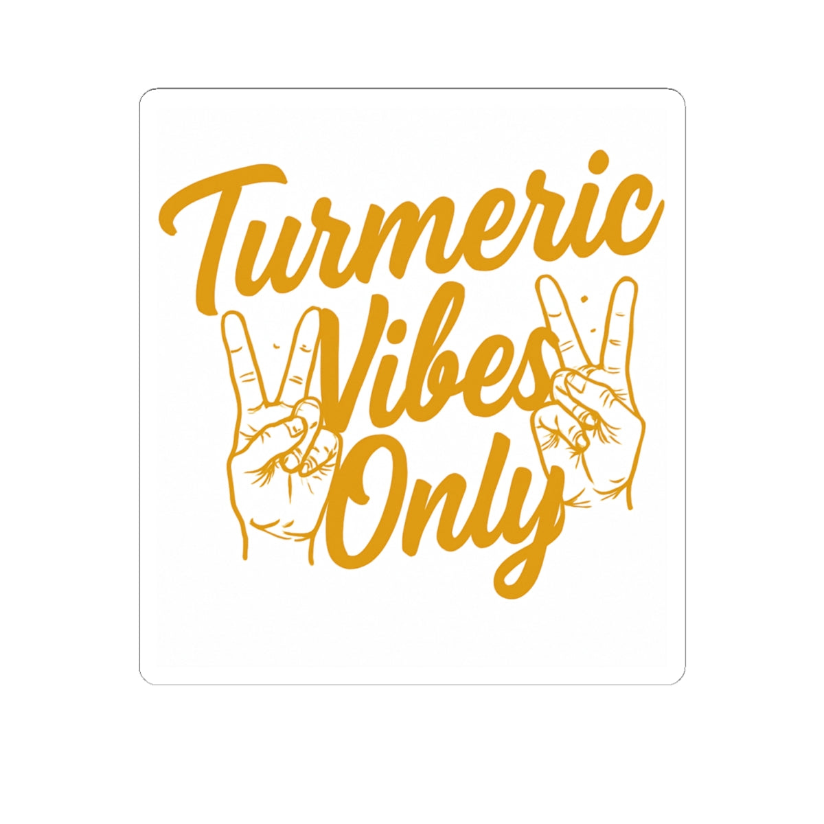 Turmeric Vibes Stickers - Positive Aesthetic Decals for Laptop, Water Bottles, Journals, DIY Crafts, Gift Ideas