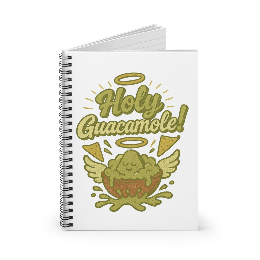 Holy Guacamole Spiral Notebook - Fun Kitchen Gift, Cute Stationery, Perfect for Recipe Ideas, Cooking Notes, Foodie Journal