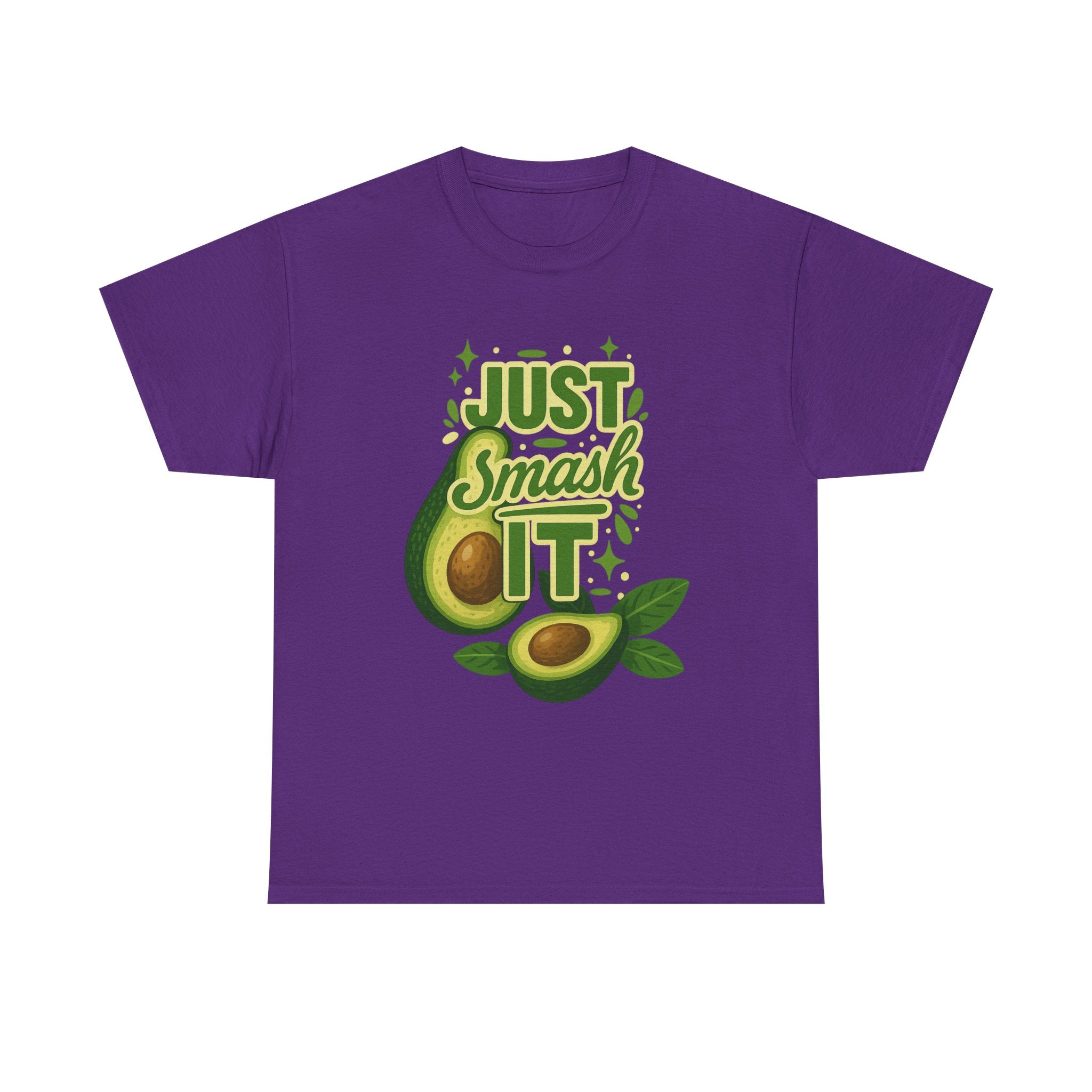 Avocado Lover Tee, Just Smash It T-Shirt, Funny Foodie Tee, Gift for Foodie Friends, Avocado Day Apparel, Casual Everyday Wear