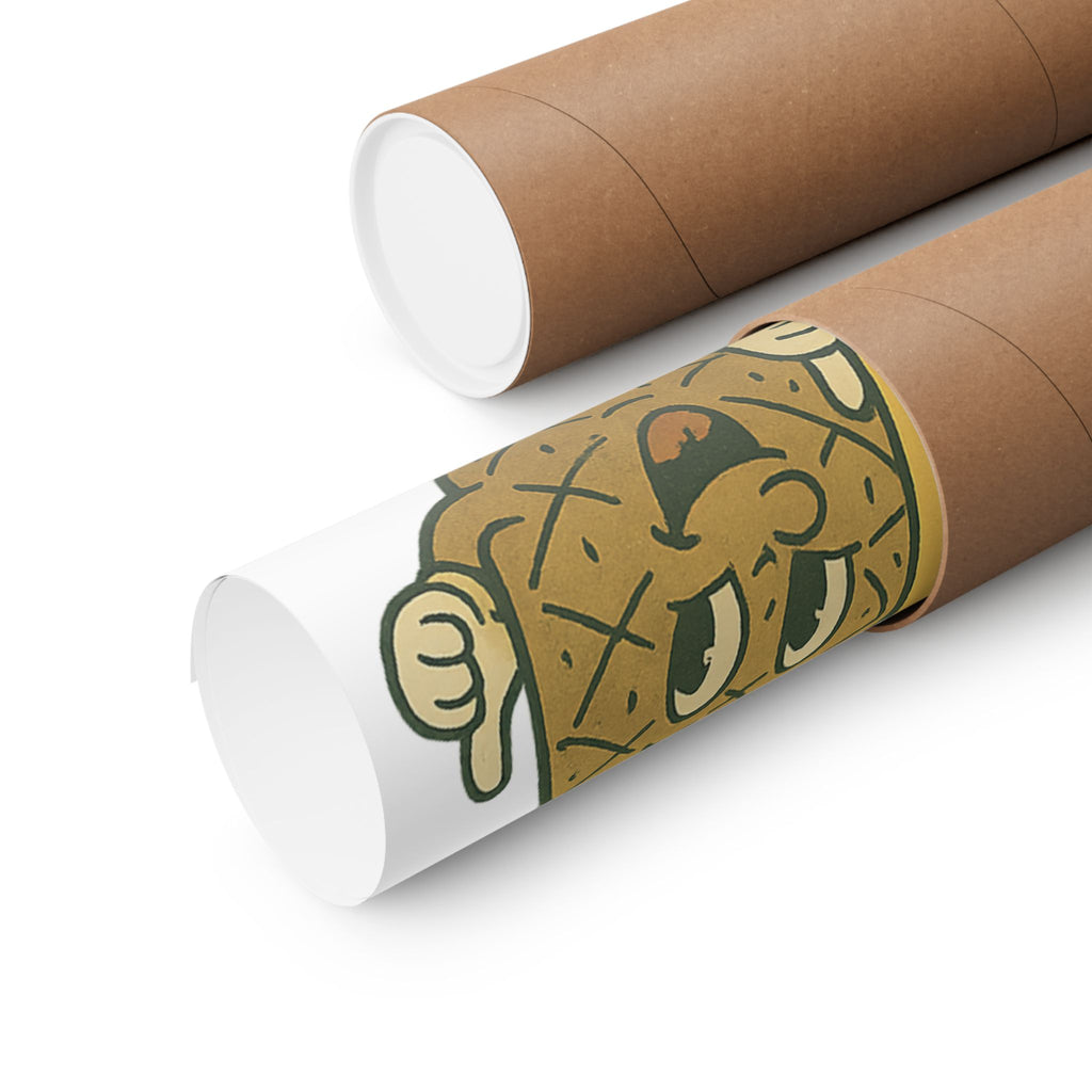 Eat Right Feel Bright Poster — Retro Fruit Kitchen Wall Art