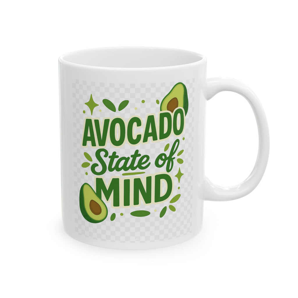 Avocado Lover Ceramic Mug – “Avo Good Day” Cute Avocado Coffee Cup (11oz & 15oz)