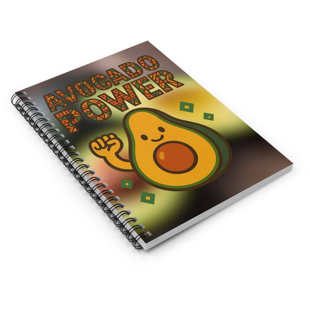 Avocado Power Spiral Notebook - Fun & Inspirational Writing Journal