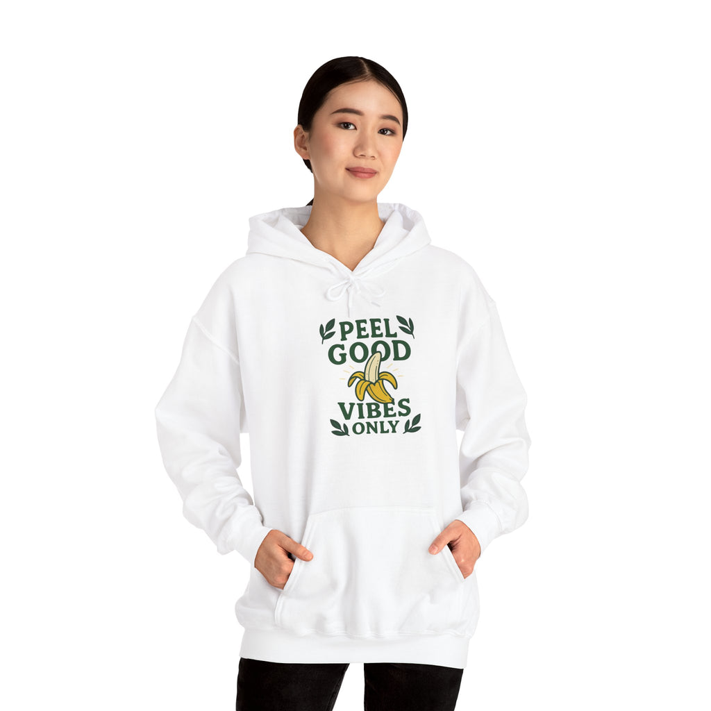 Peel Good Vibes Unisex Hooded Sweatshirt - Fun and Comfy, Perfect for Casual Wear, Gift for Friends, Cozy Relaxation, Banana Lovers