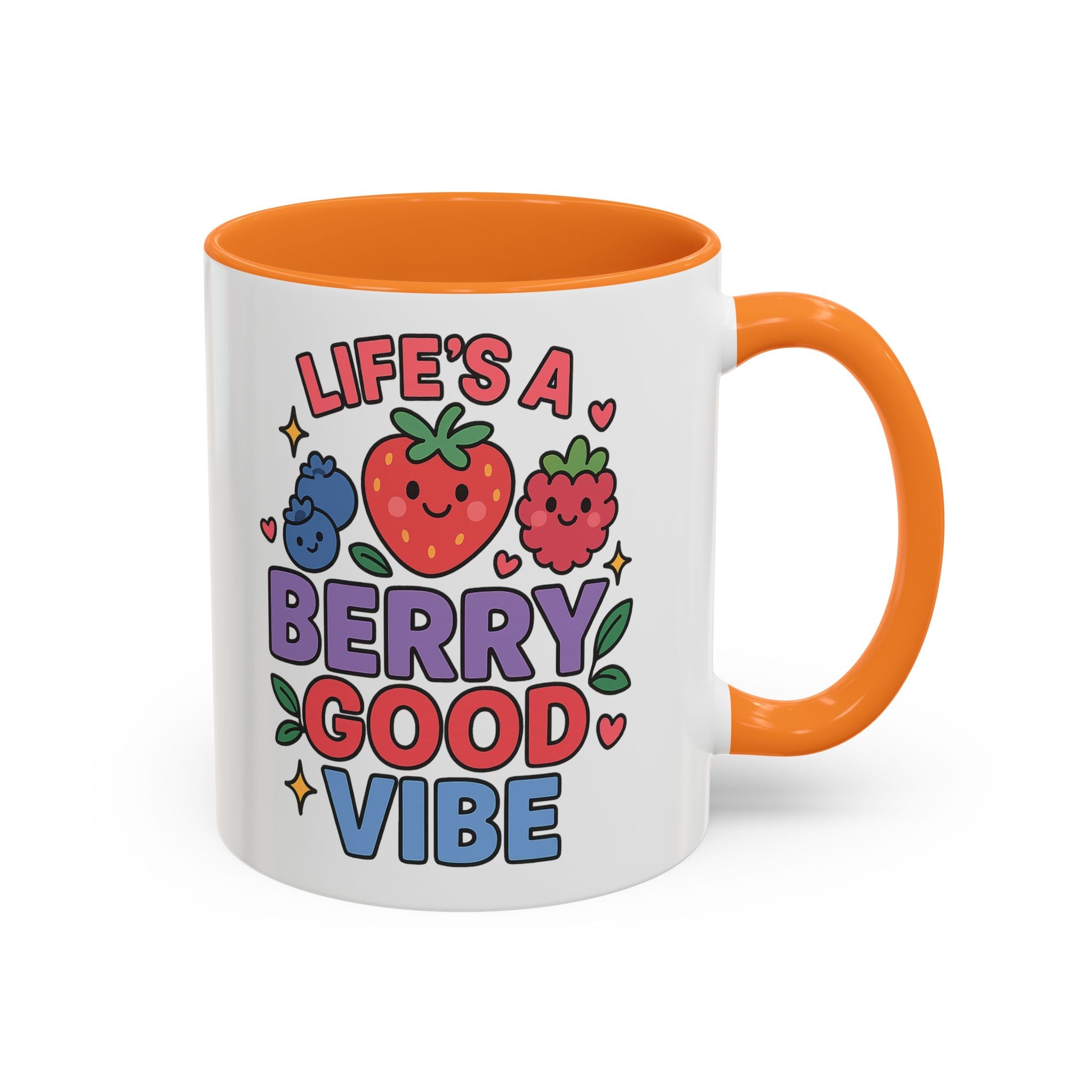 Berry Good Vibe Mug — Cute Fruit Illustration Coffee Cup (11oz & 15oz)