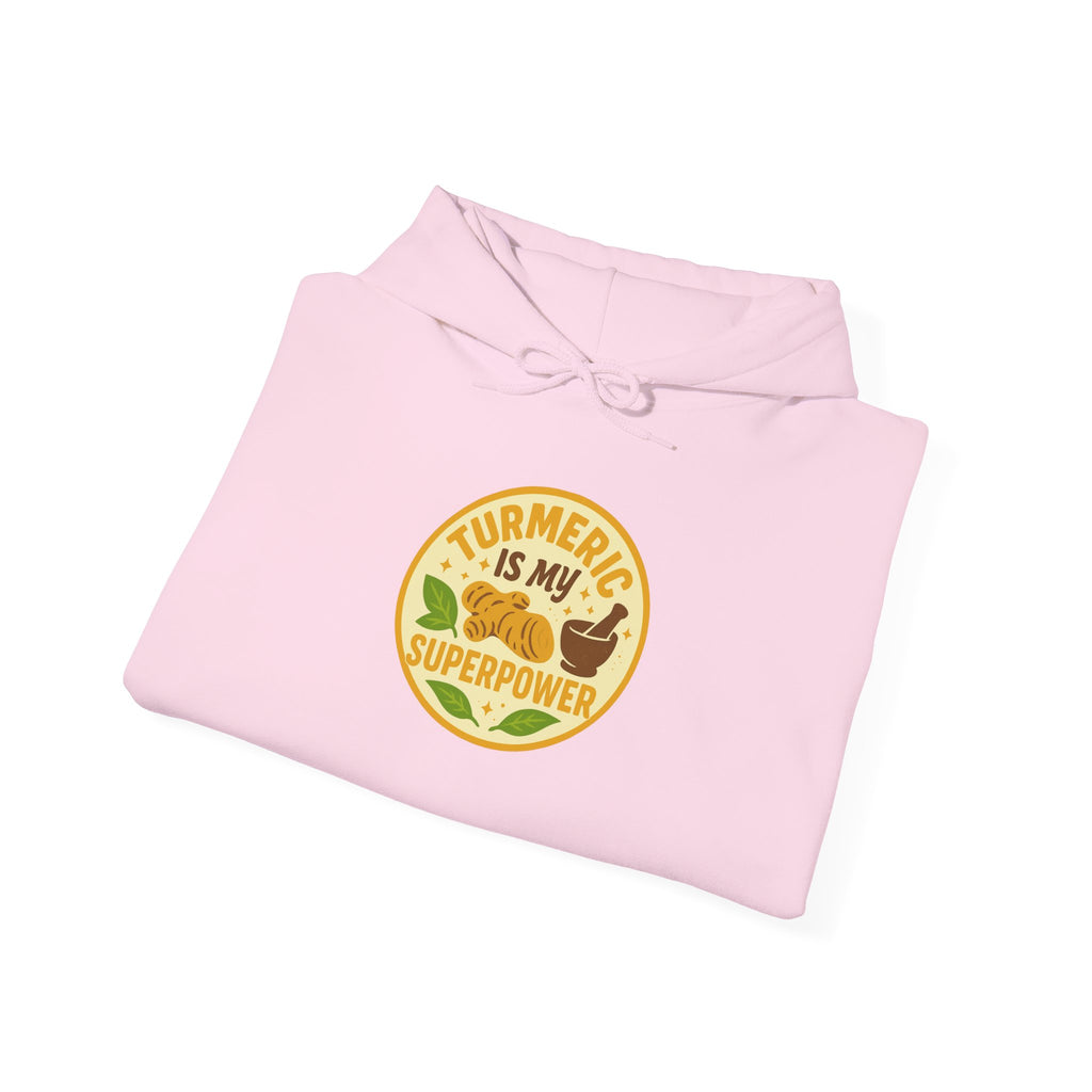 Turmeric Is My Superpower Sweatshirt | Unisex Heavy Blend Hoodie, Wellness Gift, Natural Living Apparel, Cozy Fashion, Healthy Lifestyle