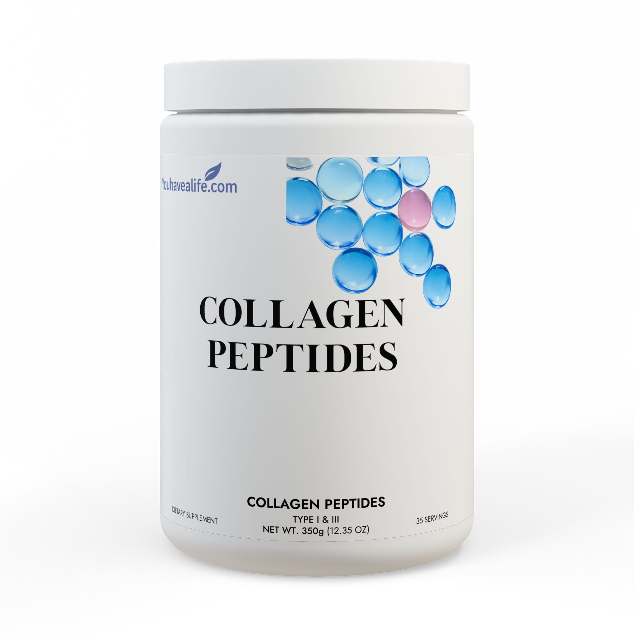Collagen Peptides Type I & III Supplement (350g, 12.3oz)