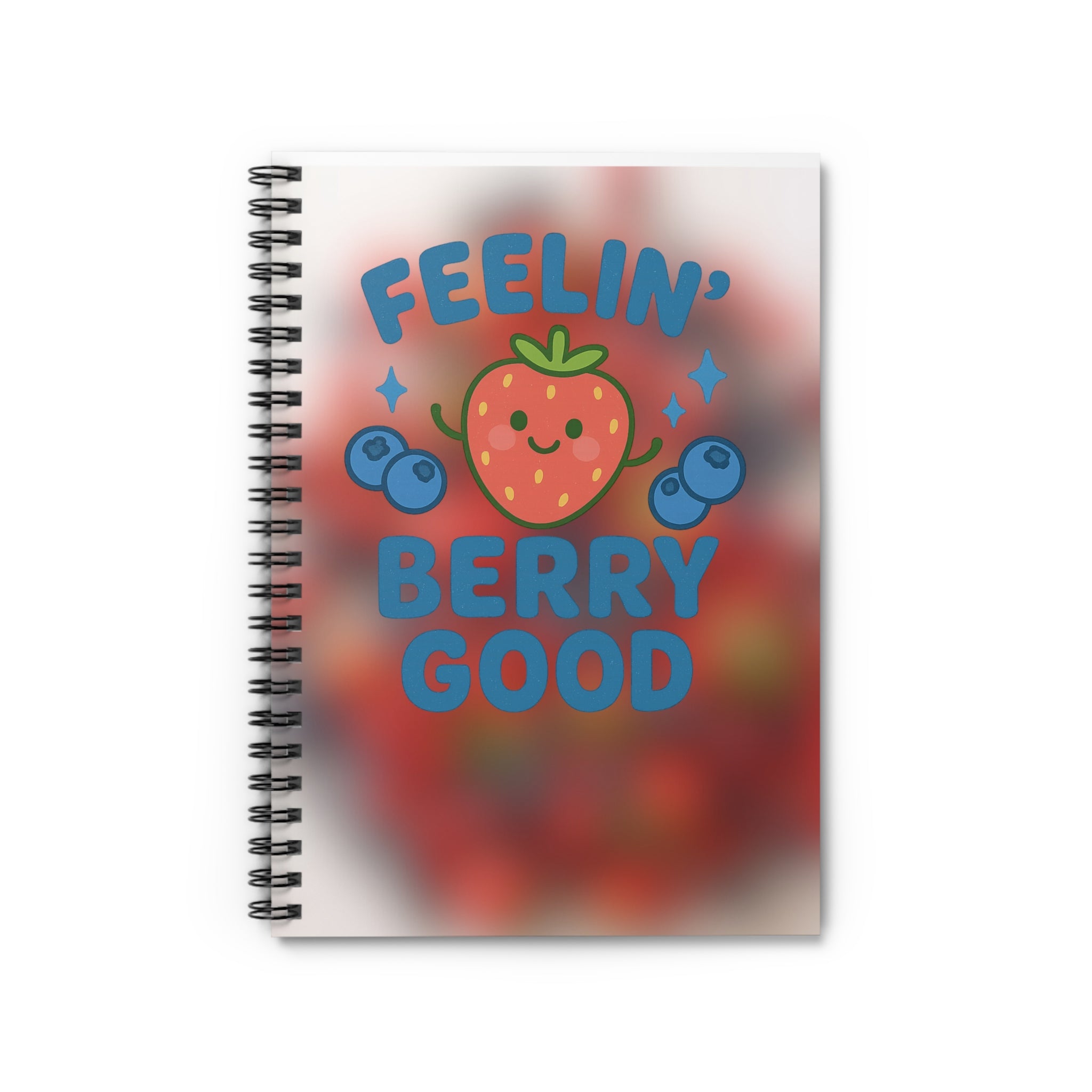 Fruity Spiral Notebook - Feelin' Berry Good, Cute Journal, Gift for Students, School Supplies, Cute Stationery