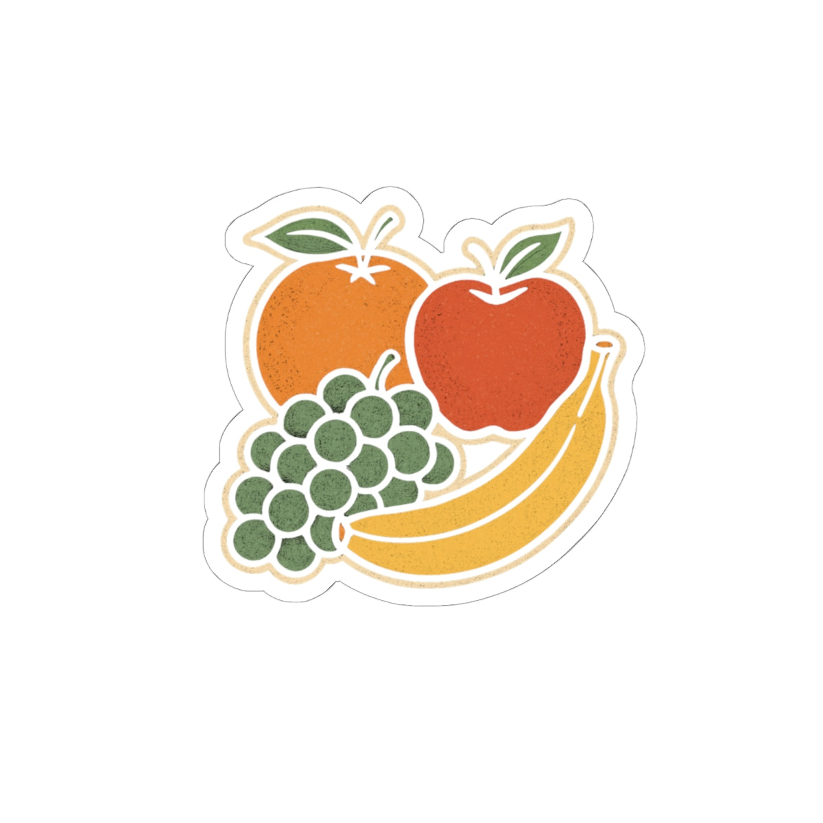 Colorful Fruit Kiss-Cut Stickers - Perfect for Laptops, Water Bottles, Journals, Kids' Crafts, Seasonal Decor