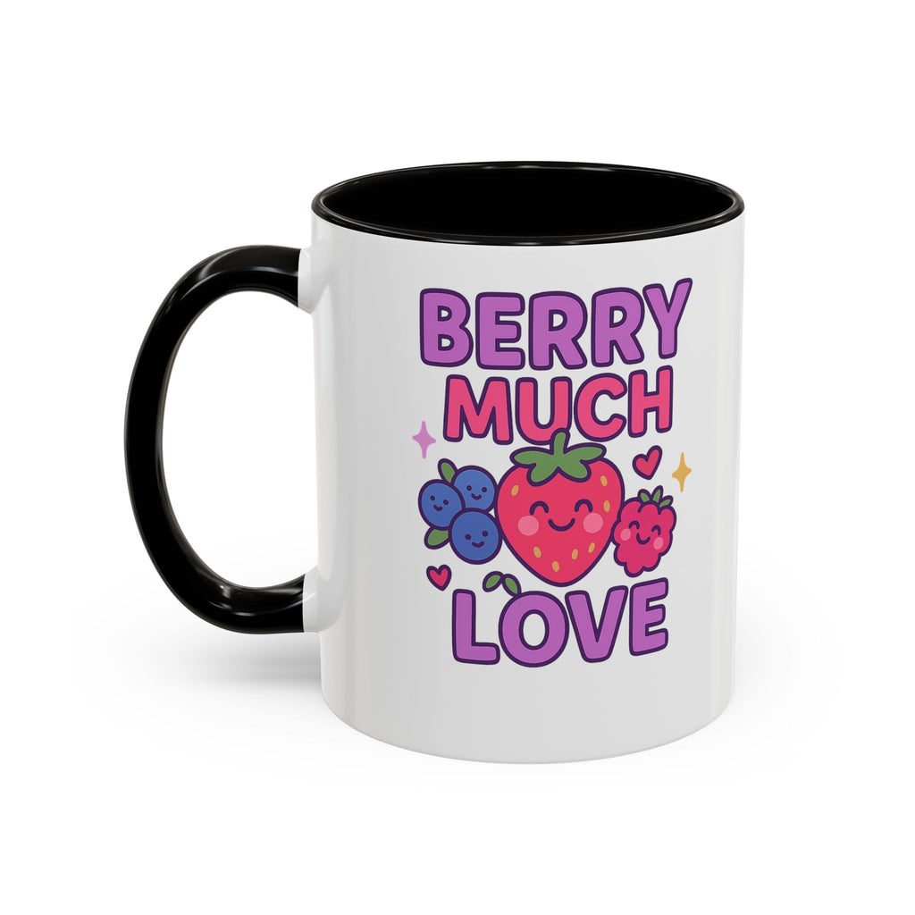 Berry Much Love Mug — Cute Fruit Cartoon Coffee Cup (11oz & 15oz)