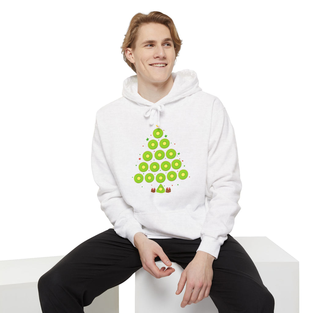 Christmas Ornament Tree Hoodie — Green Bauble Holiday Sweatshirt