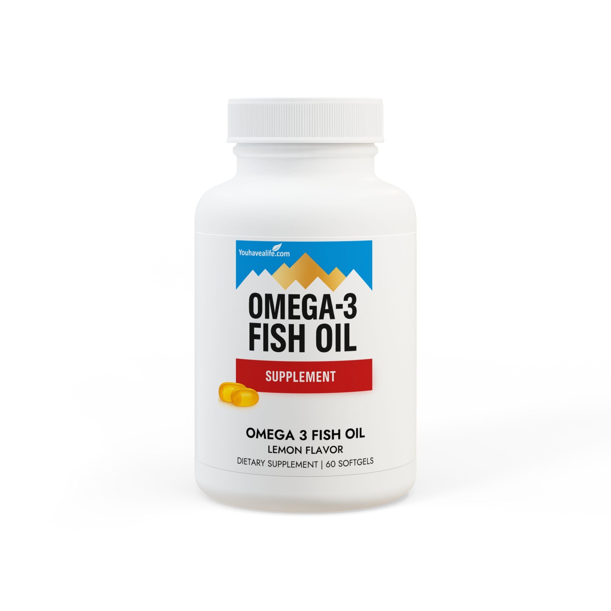 Omega 3 Fish Oil Supplement (60 Softgels)