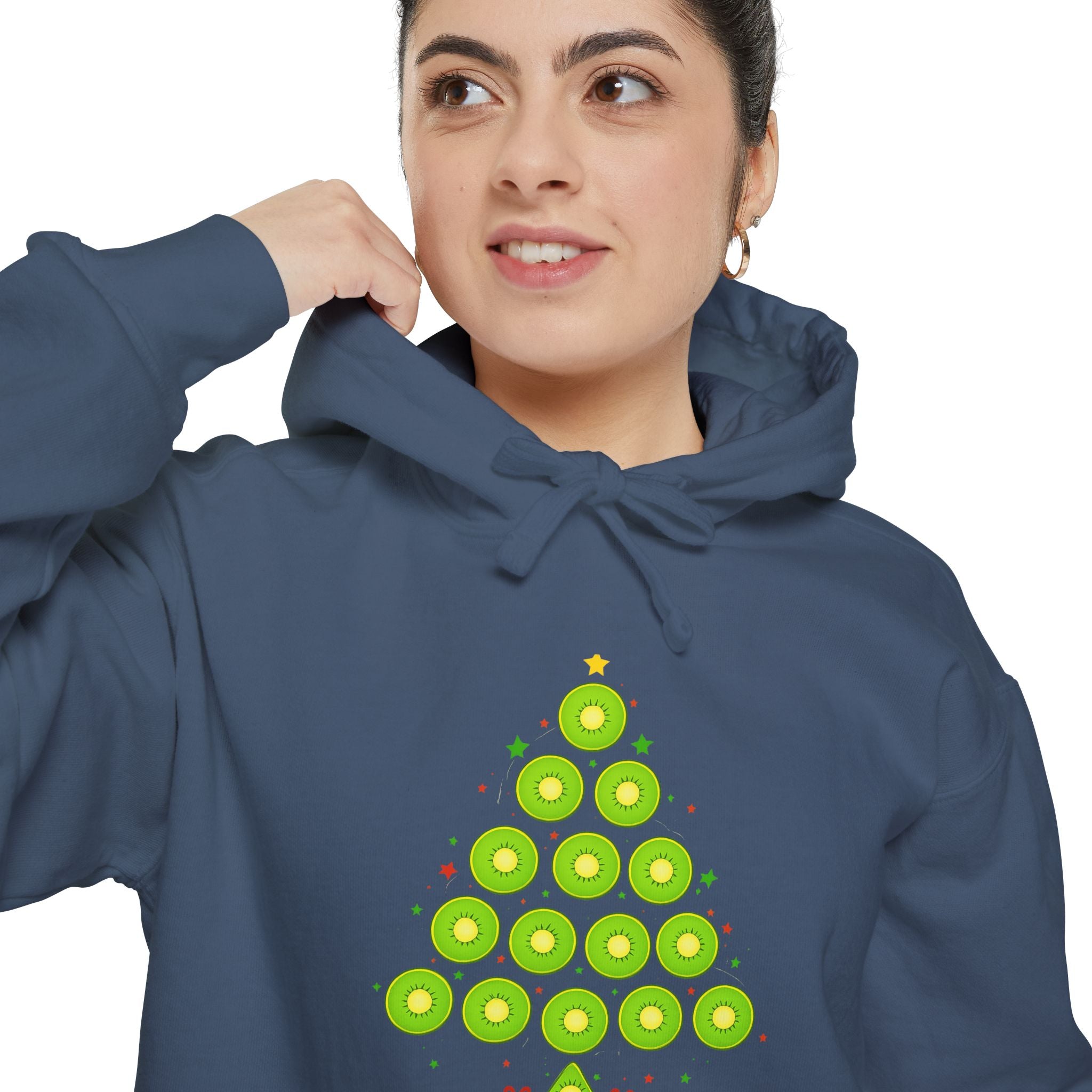 Christmas Ornament Tree Hoodie — Green Bauble Holiday Sweatshirt