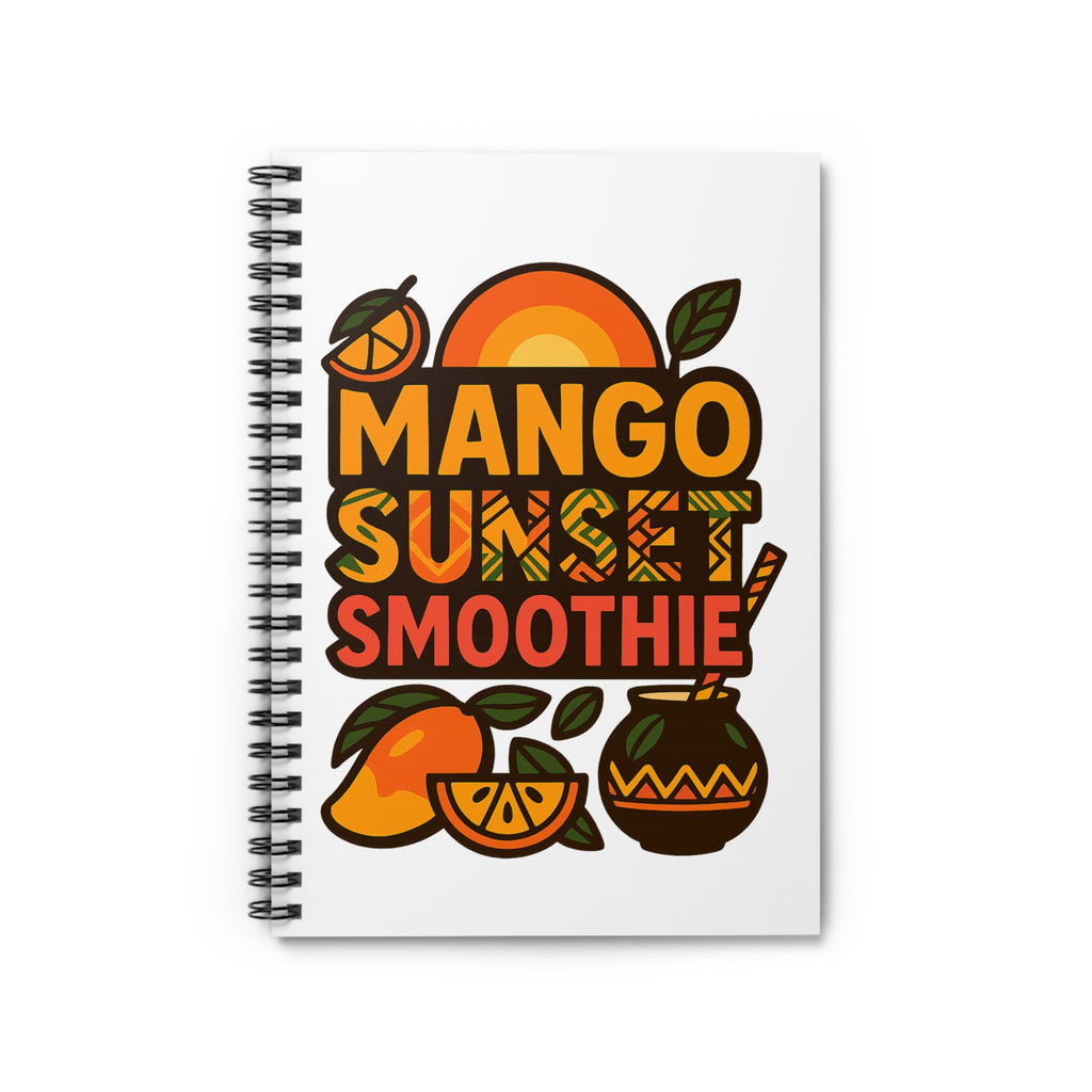 Mango Sunset Smoothie Spiral Notebook