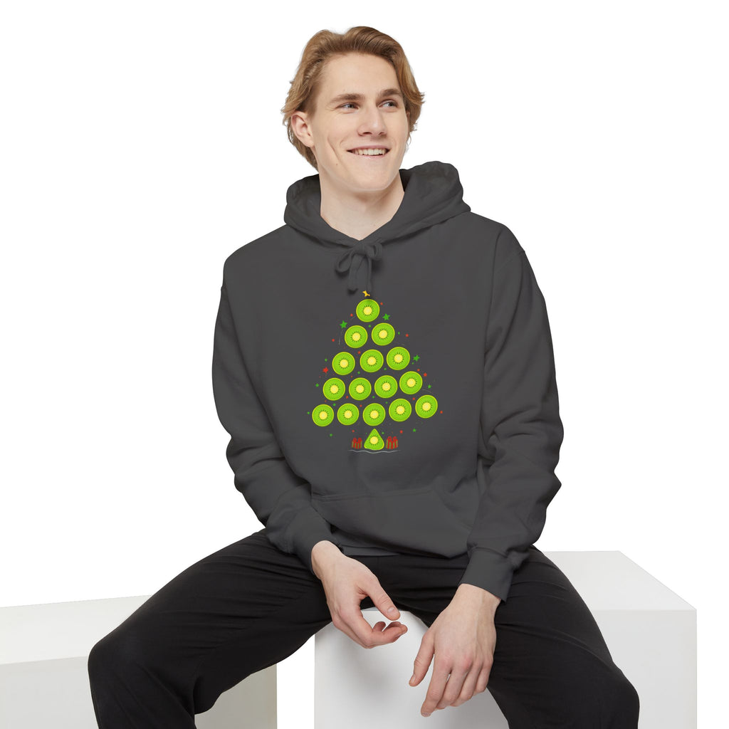 Christmas Ornament Tree Hoodie — Green Bauble Holiday Sweatshirt