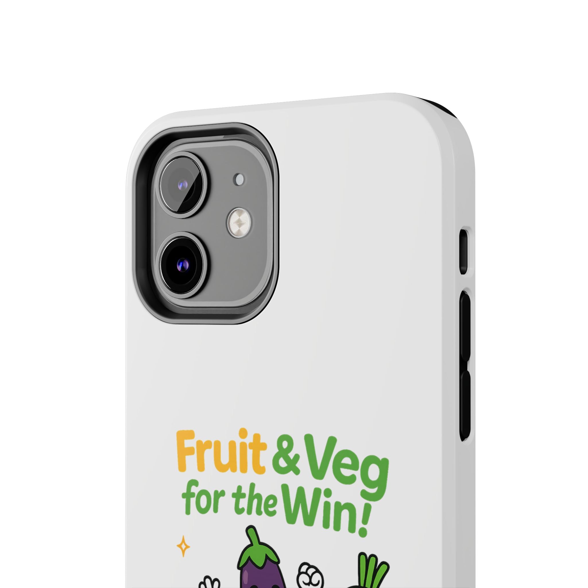 Phone Case — "Fruit & Veg for the Win!" Cute Healthy Veggie Design