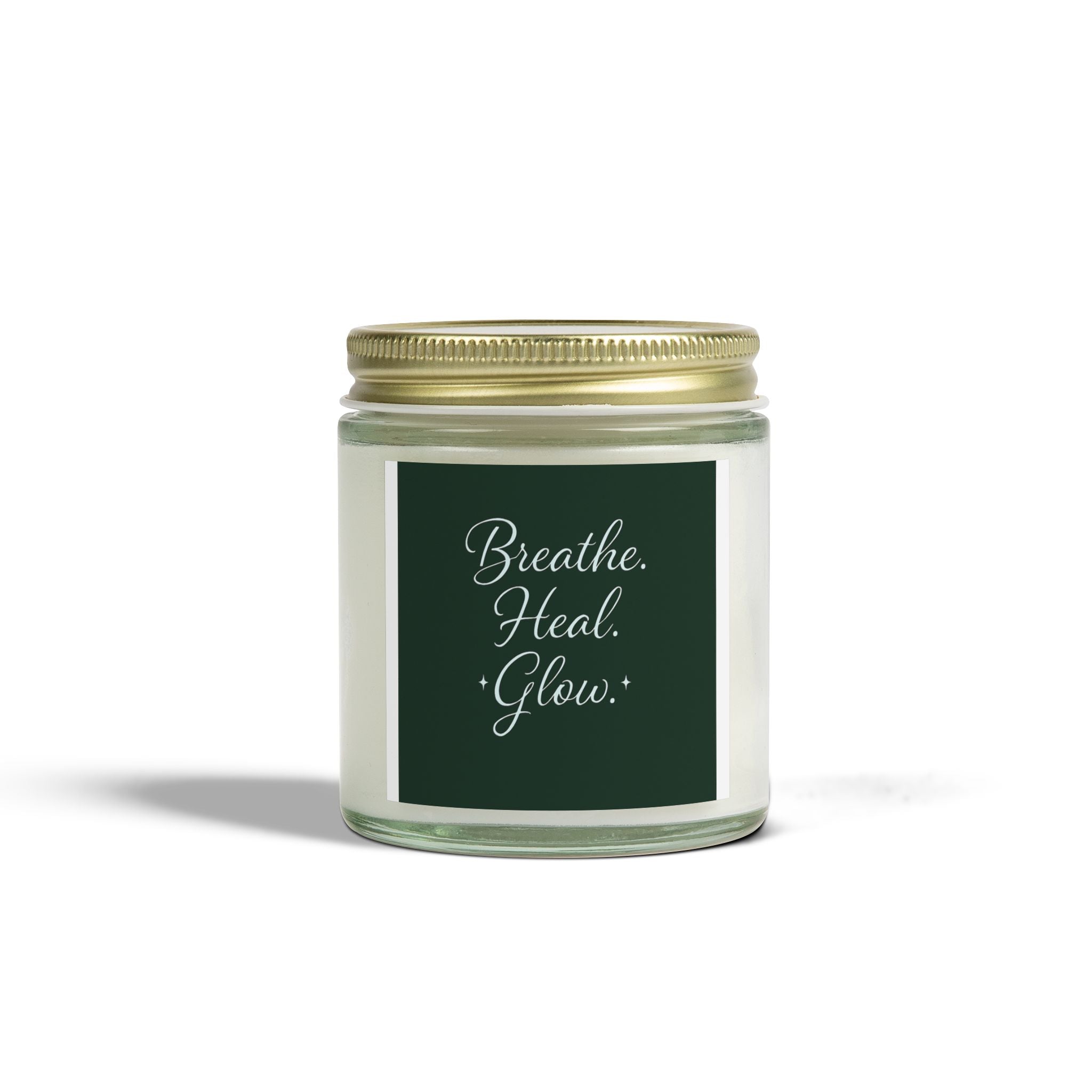 Breathe. Heal. Glow. Scented Candle - Relaxing Gift, Home Decor, Spa Experience, Aromatherapy, Wellness
