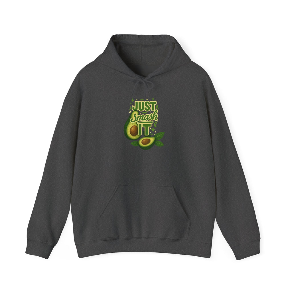 Avocado Lover Hoodie | Just Smash It Sweatshirt, Cute Foodie Gift, Cozy Casual Wear, Fall Fashion, Kitchen Decor