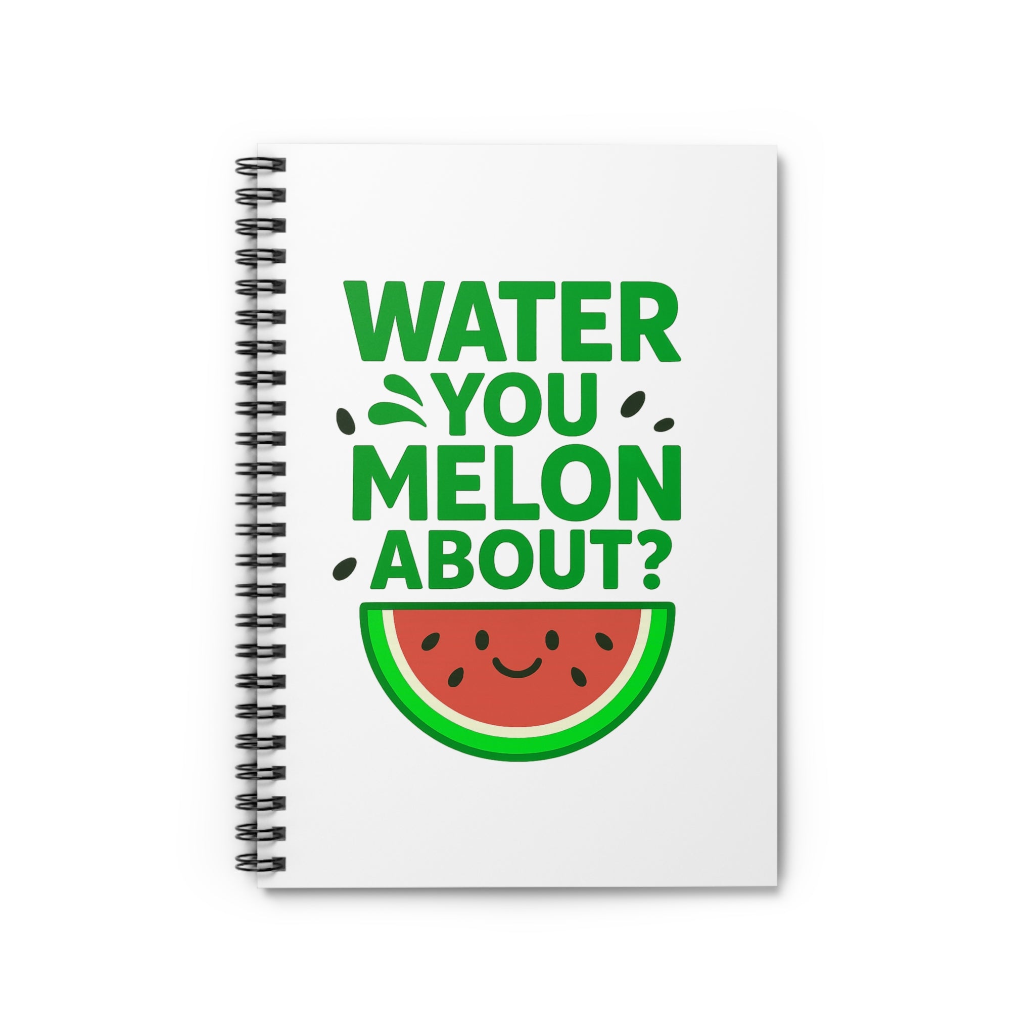 Watermelon-Themed Spiral Notebook, Fun Journal for Students, Cute Gift for Friends, Summer Vibes, Back to School, Note Taking