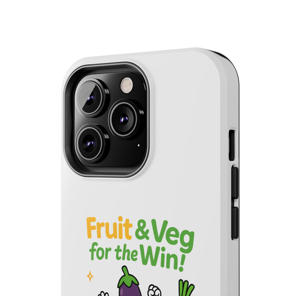 Phone Case — "Fruit & Veg for the Win!" Cute Healthy Veggie Design