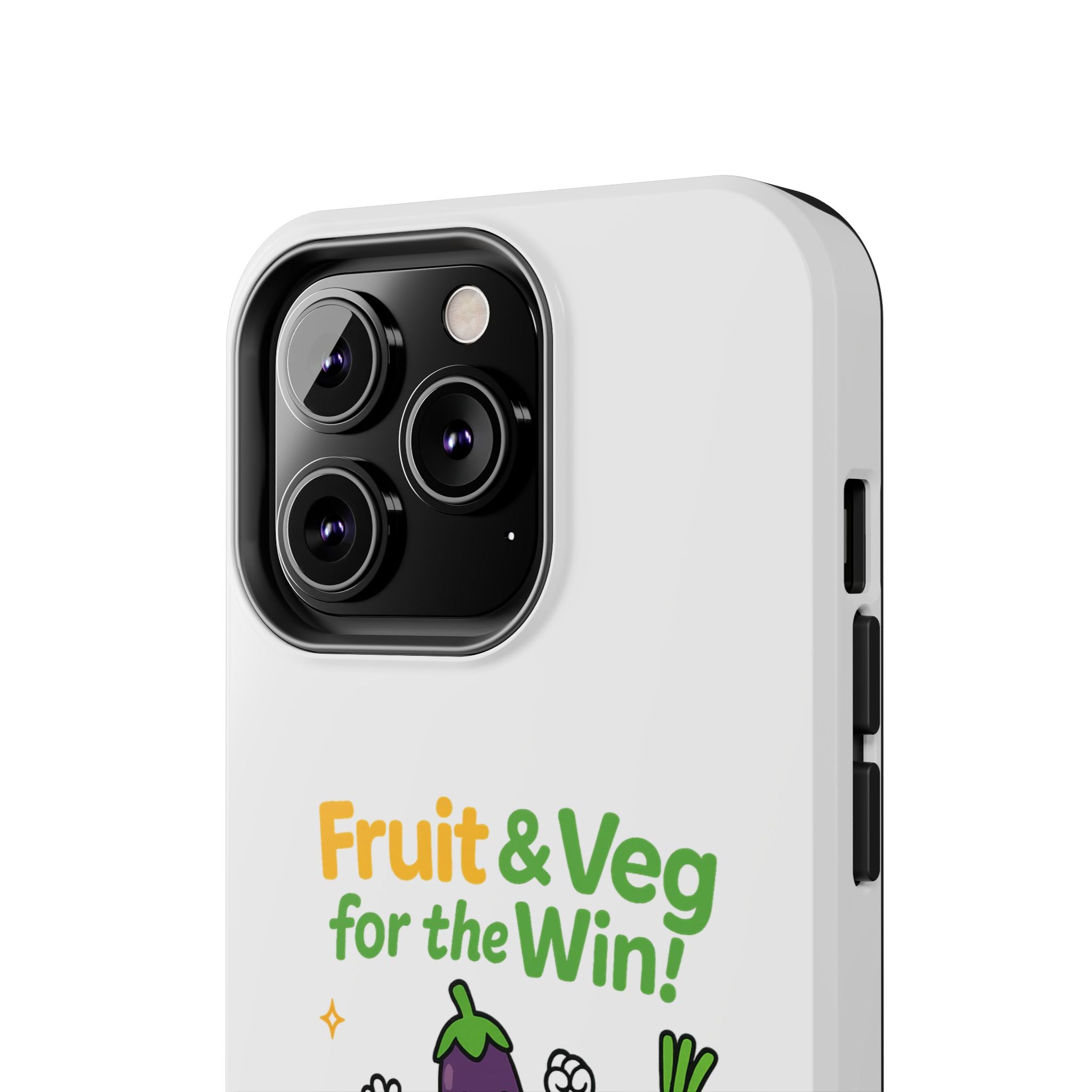 Phone Case — "Fruit & Veg for the Win!" Cute Healthy Veggie Design