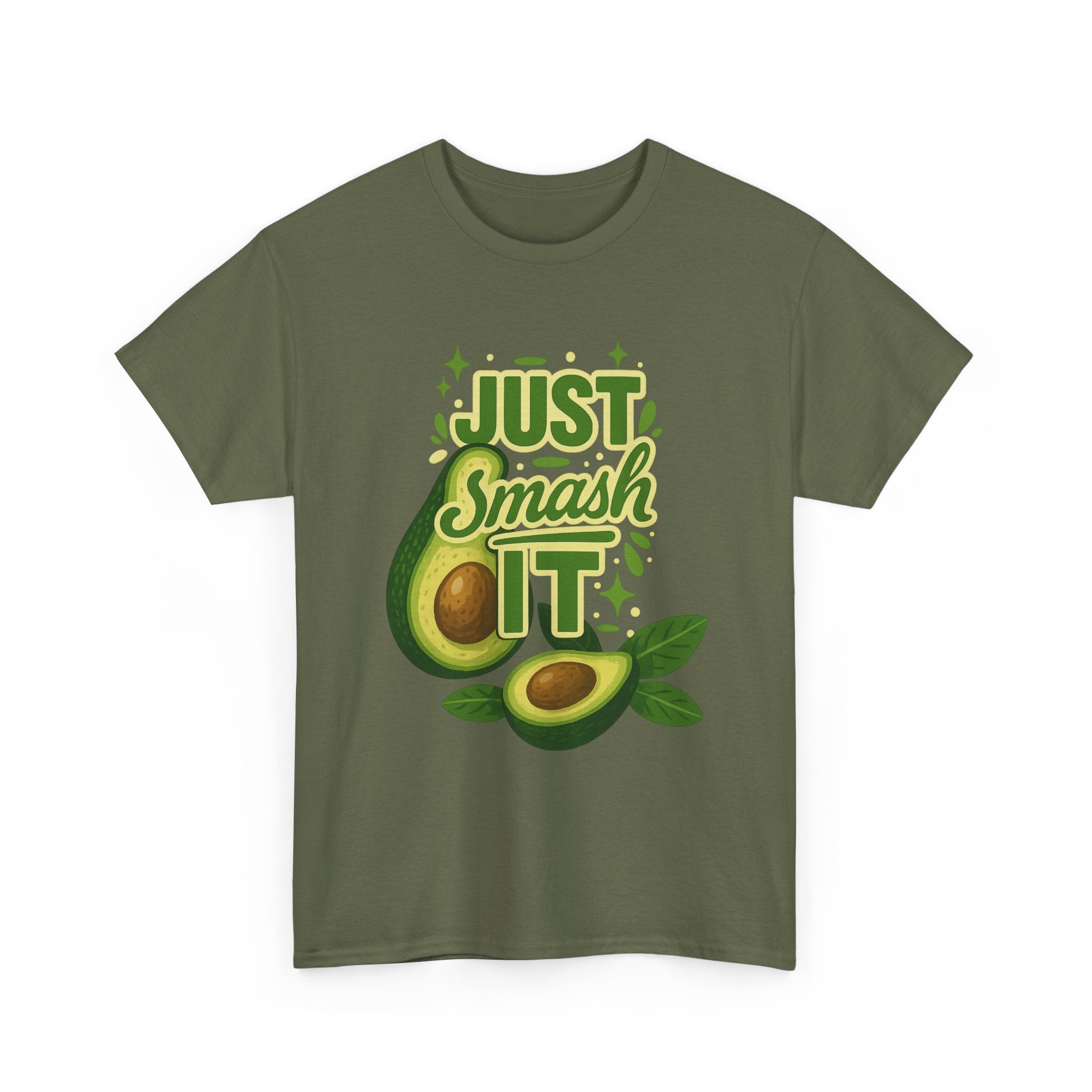 Avocado Lover Tee, Just Smash It T-Shirt, Funny Foodie Tee, Gift for Foodie Friends, Avocado Day Apparel, Casual Everyday Wear