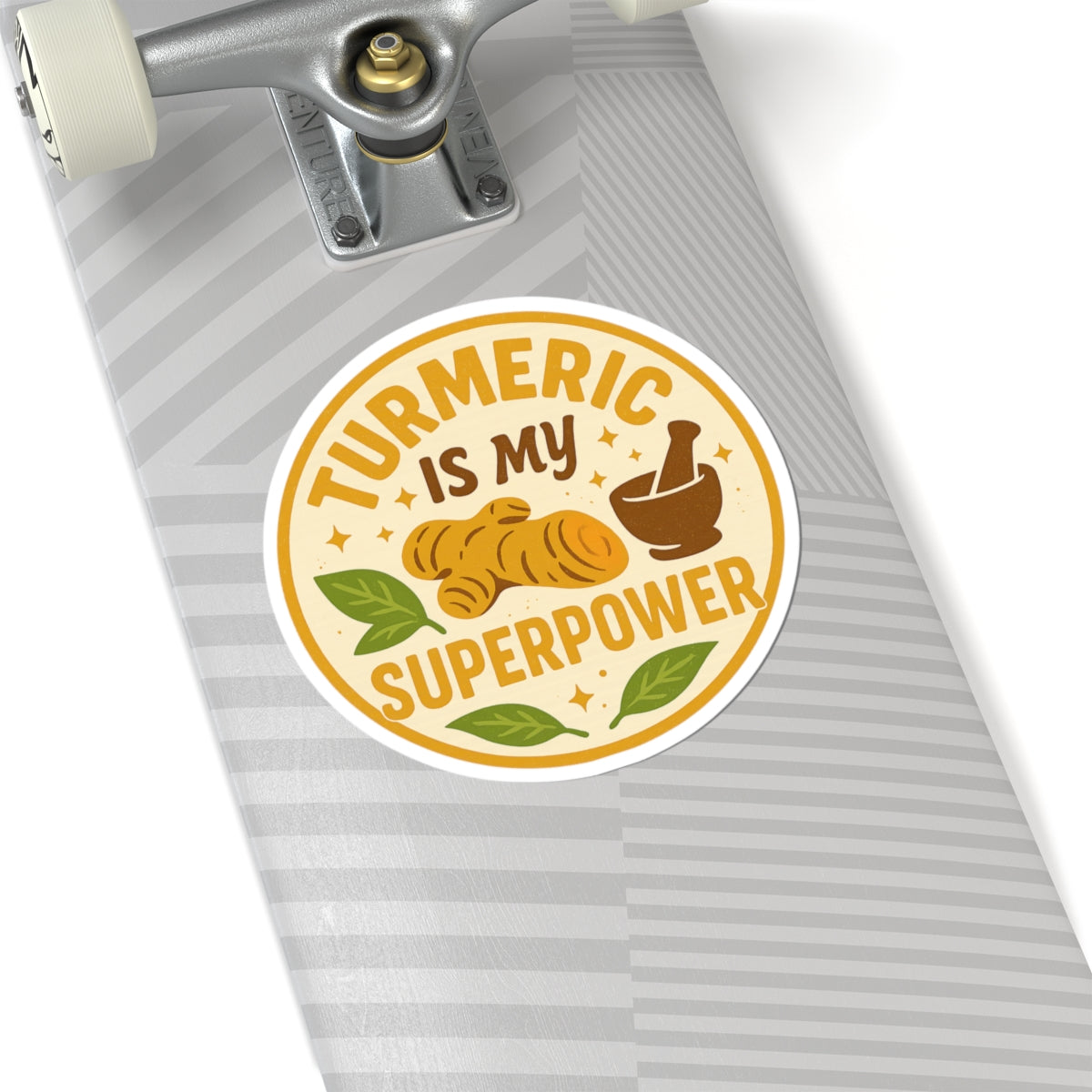 Turmeric Superpower Stickers - Wellness, Health, Decor, Gifts, Laptop Decor, Planner Accessories, Kitchen Essentials