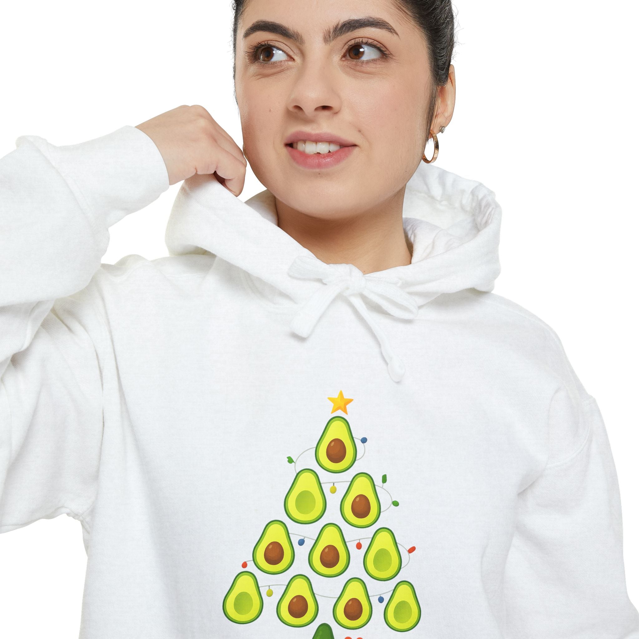 Avocado Christmas Tree Hoodie — Cute Holiday Avocado Tree Sweatshirt