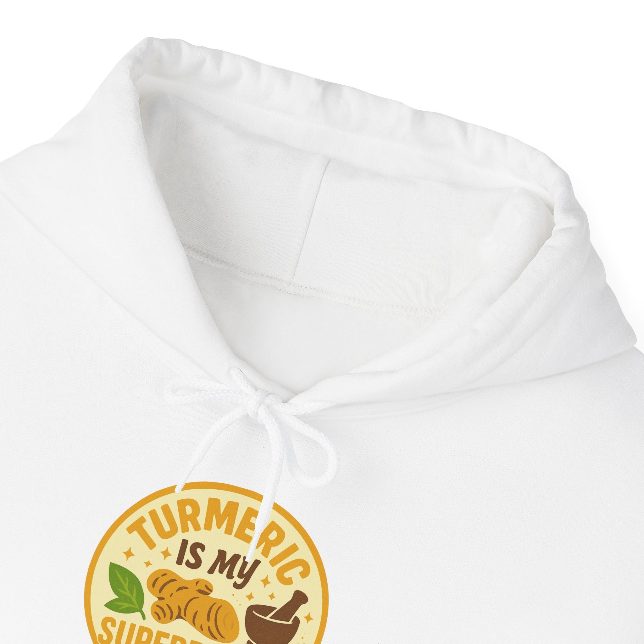 Turmeric Is My Superpower Sweatshirt | Unisex Heavy Blend Hoodie, Wellness Gift, Natural Living Apparel, Cozy Fashion, Healthy Lifestyle
