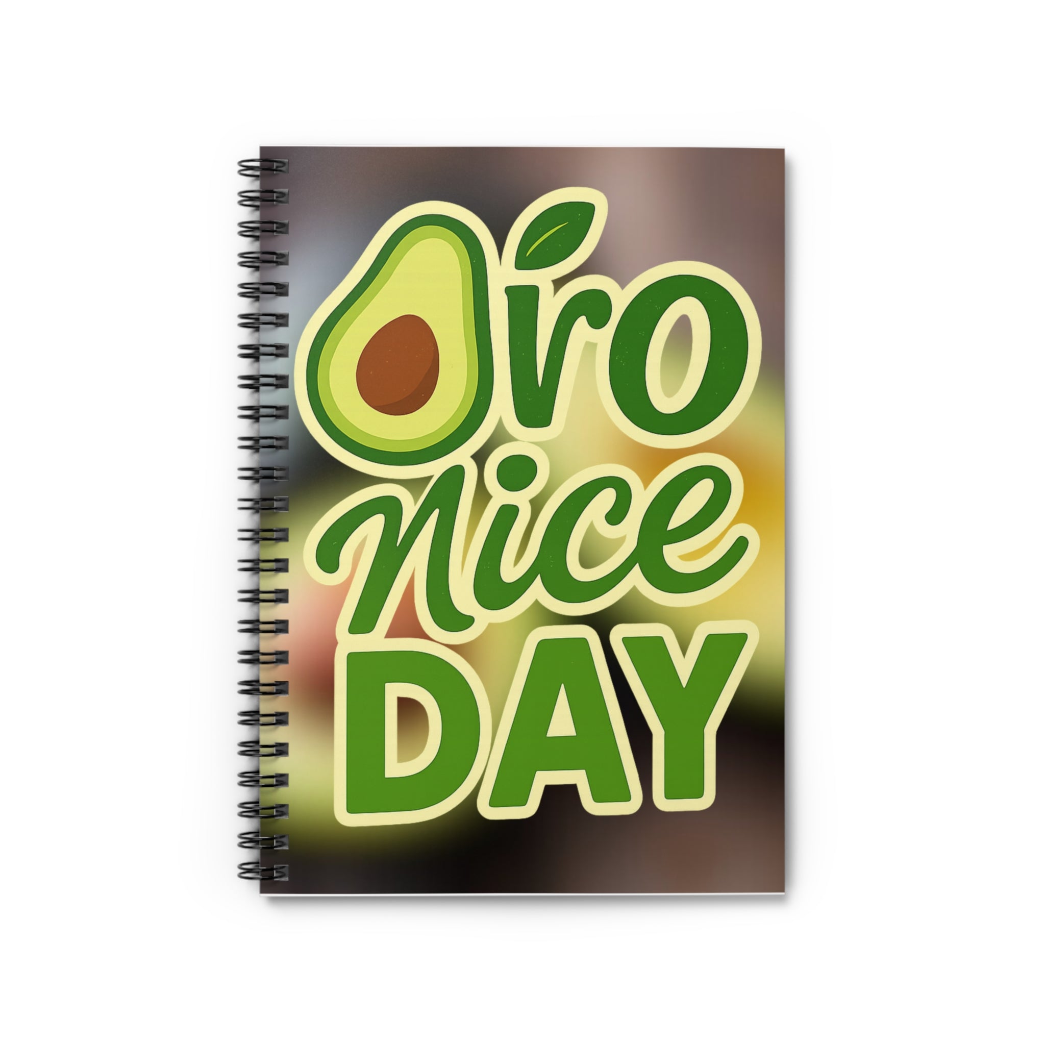 Avocado Spiral Notebook - "Avo Nice Day" - Perfect for Students, Journal Lovers, Eco-Friendly Gifts, Gift for Foodies, School Supplies