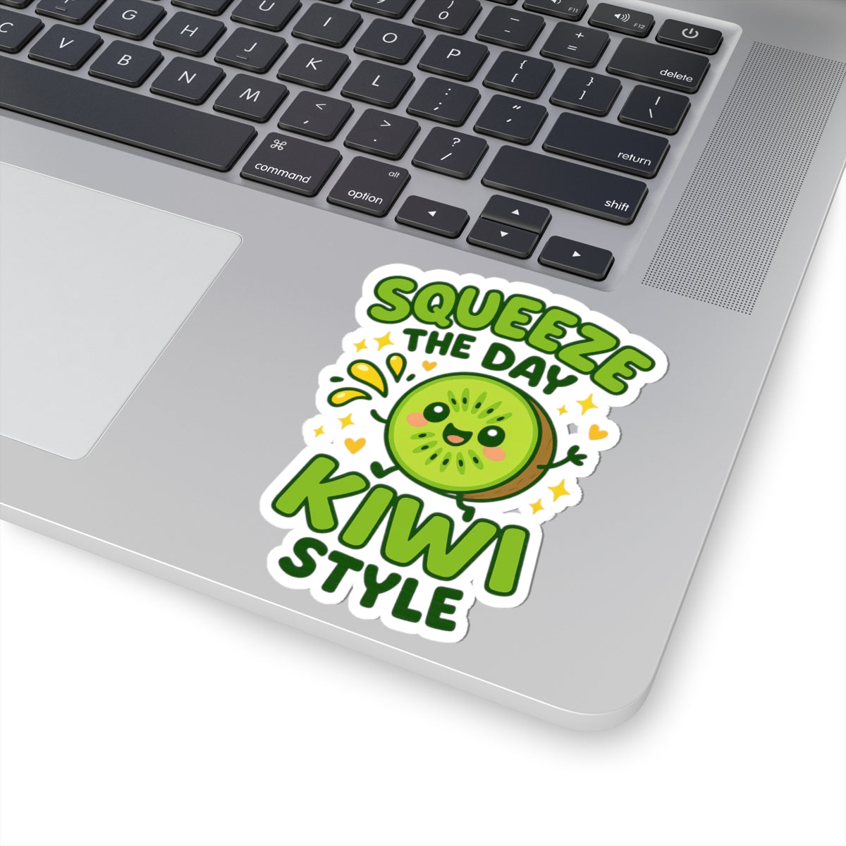 Squeeze the Day Kiwi Style Stickers, Fun Fruit Stickers for Laptops, Water Bottles, Journals, Cute Kiwi Decor, Gift for Fruit Lovers