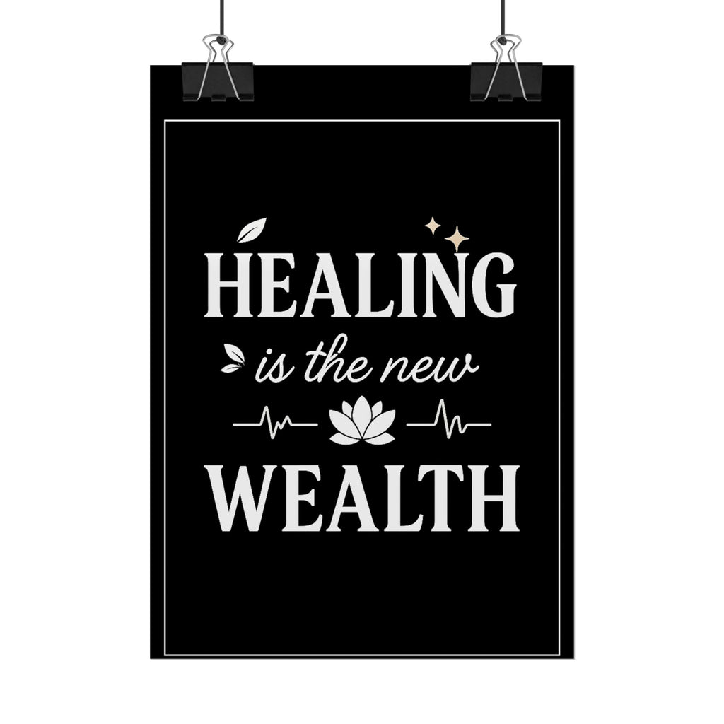 Healing Is the New Wealth Poster