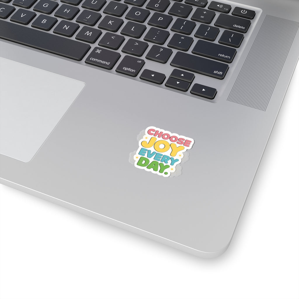 Colorful Joyful Stickers, Positive Vibes Decal, Laptop Sticker, Inspirational Quote Sticker, Fun Gift for All Occasions