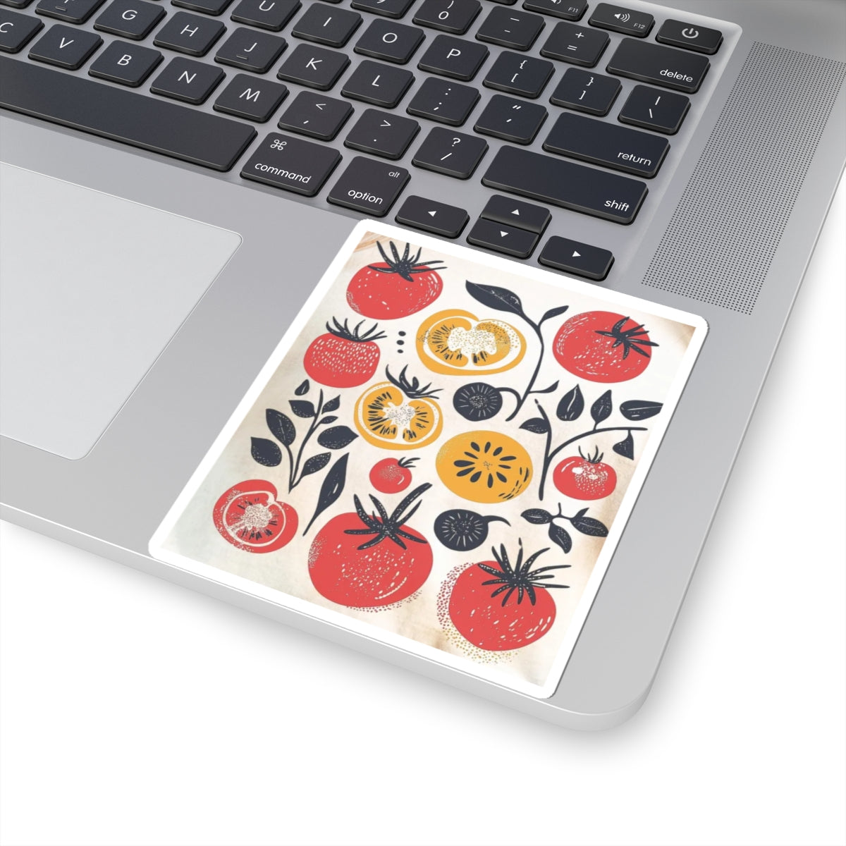 Tomato & Citrus Sticker — Retro Farmhouse Fruit Kiss-Cut Sticker Sheet