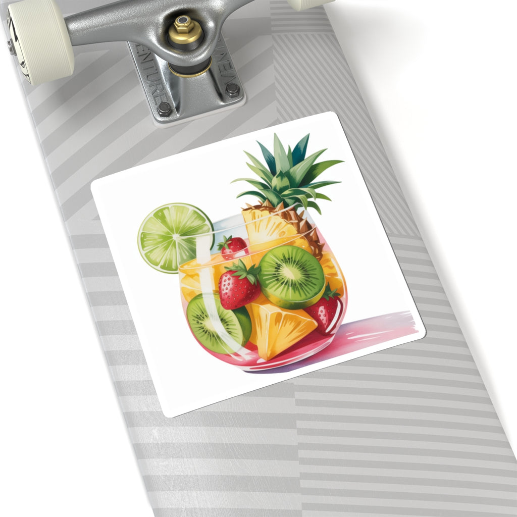 Tropical Fruit Stickers - Vibrant, Fun Vinyl Decals for Crafting, Journaling, Party Favors, Laptop Decoration, Summer Vibes