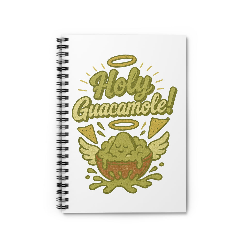 Holy Guacamole Spiral Notebook - Fun Kitchen Gift, Cute Stationery, Perfect for Recipe Ideas, Cooking Notes, Foodie Journal