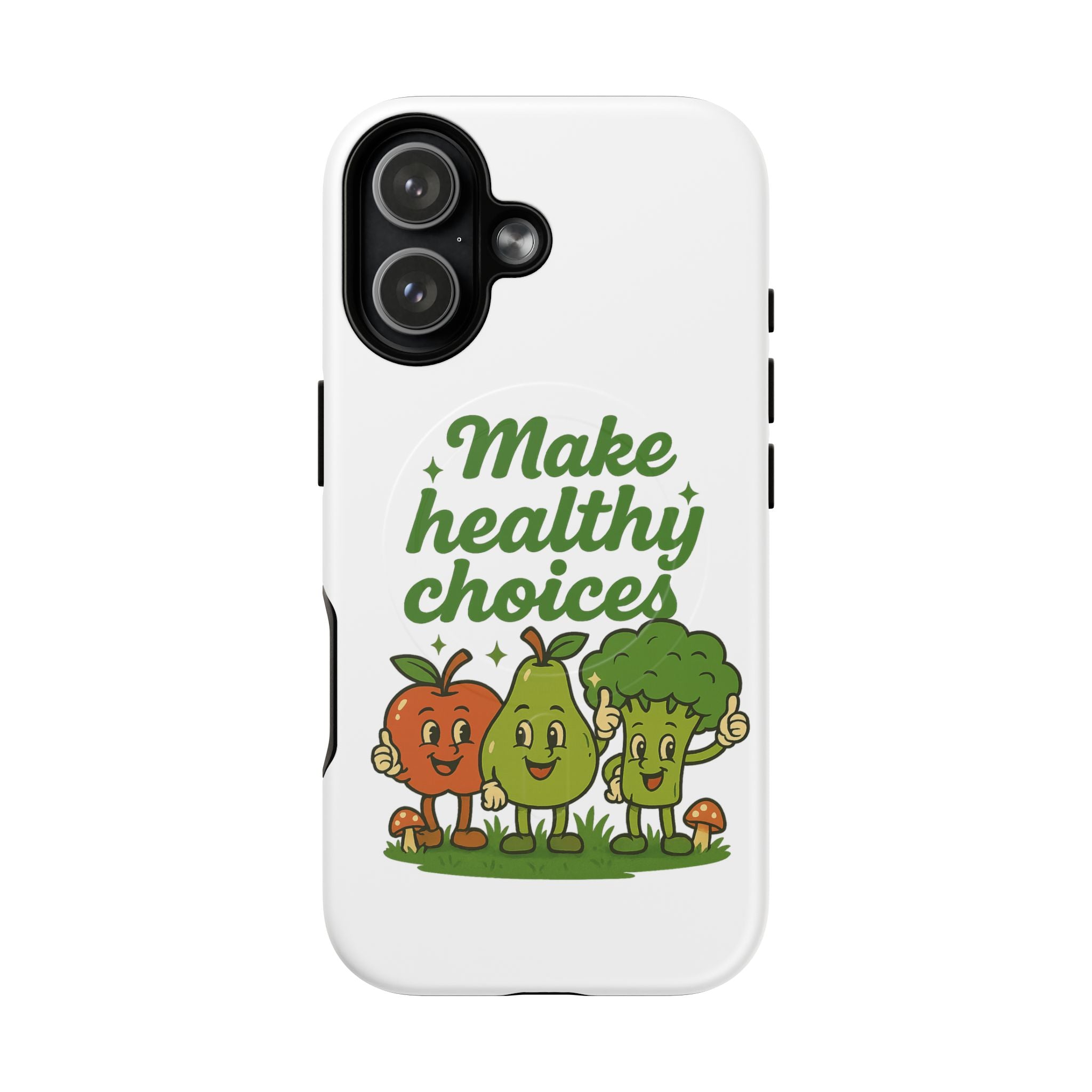 Make Healthy Choices Phone Case — Cute Veggie Tough Magnetic Case