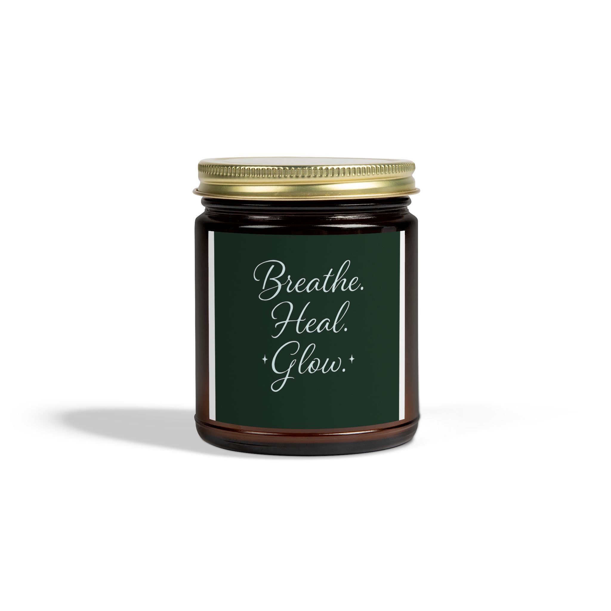 Breathe. Heal. Glow. Scented Candle - Relaxing Gift, Home Decor, Spa Experience, Aromatherapy, Wellness