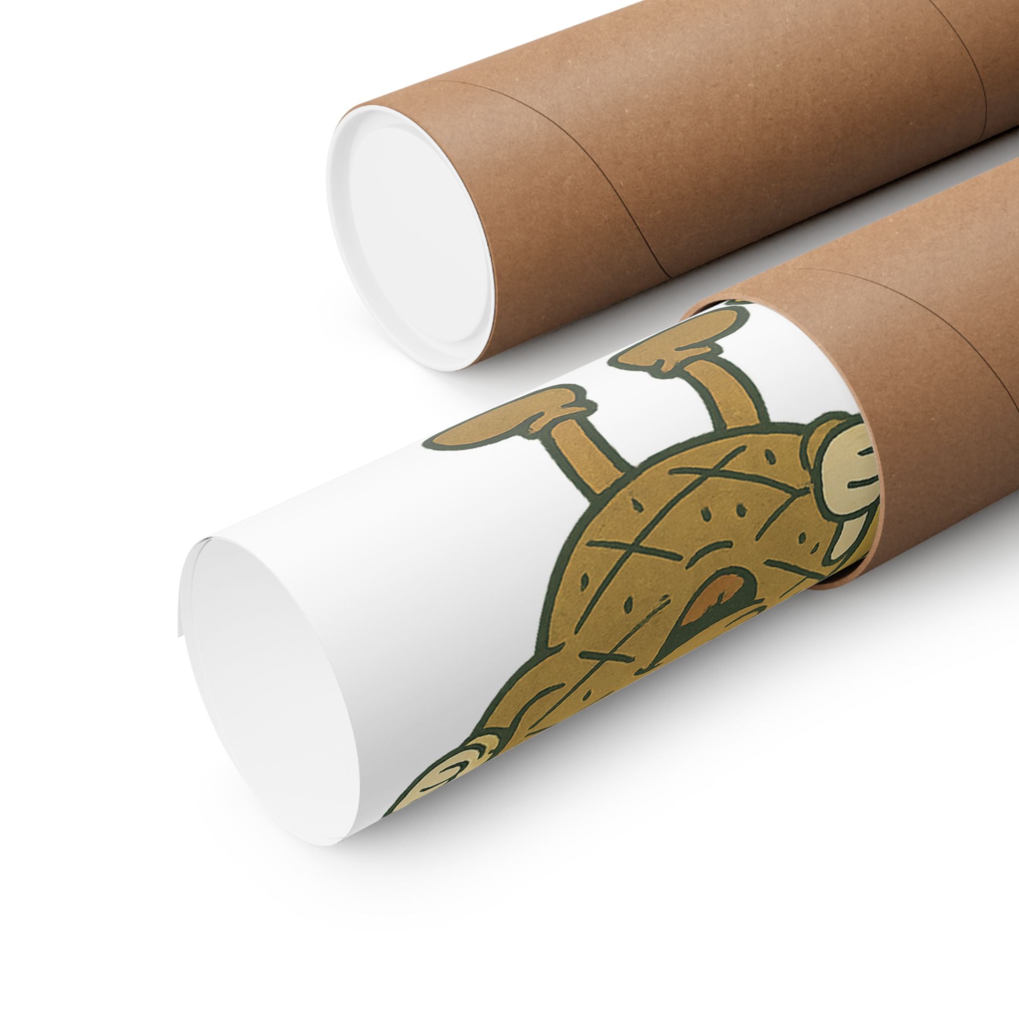 Eat Right Feel Bright Poster — Retro Fruit Kitchen Wall Art