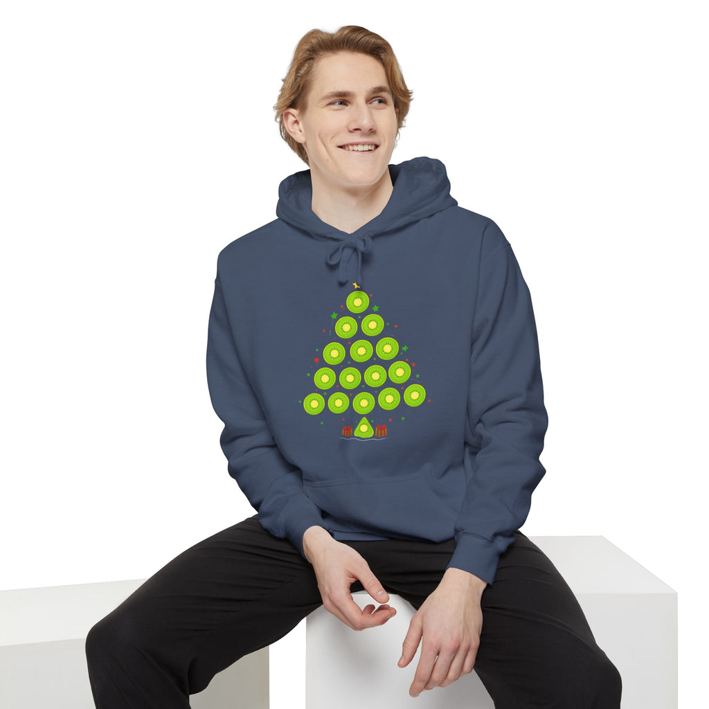 Christmas Ornament Tree Hoodie — Green Bauble Holiday Sweatshirt