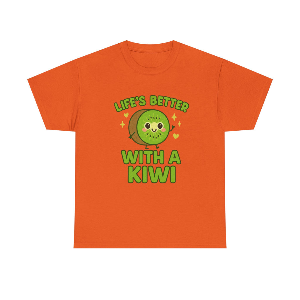 Playful Kiwi Tee - Life's Better with a Kiwi, Fun T-Shirt, Unisex Cotton Shirt, Gift for Fruit Lovers, Cute Apparel