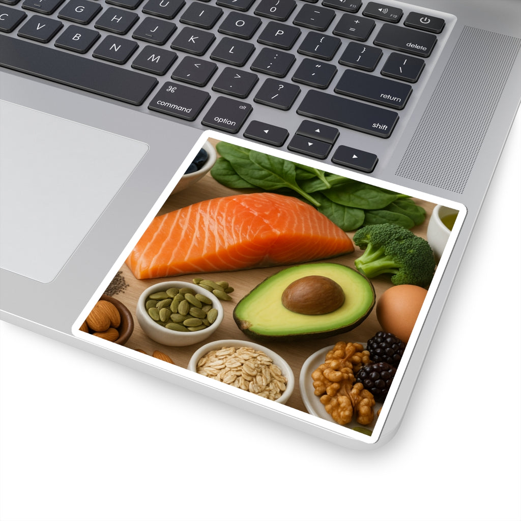 Healthy Food Kiss-Cut Stickers for Meal Prep Enthusiasts, Kitchen Decor, Planner Accessories, Gift for Foodies, Nutrition Lovers