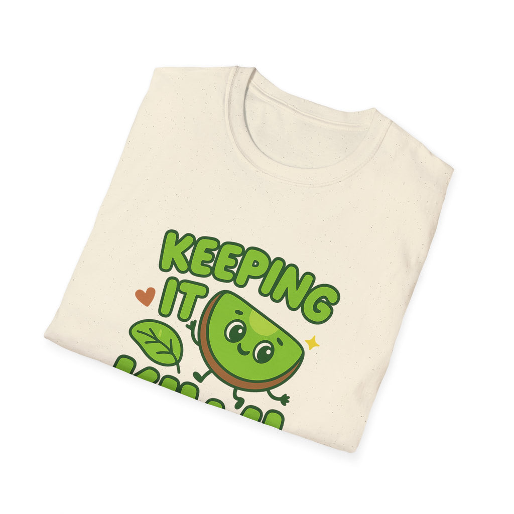 Whimsical Kiwi Graphic Tee | Funny Fruit Shirt, Eco-Friendly Gift, Summer Style, Casual Look, Gift for Fruit Lovers