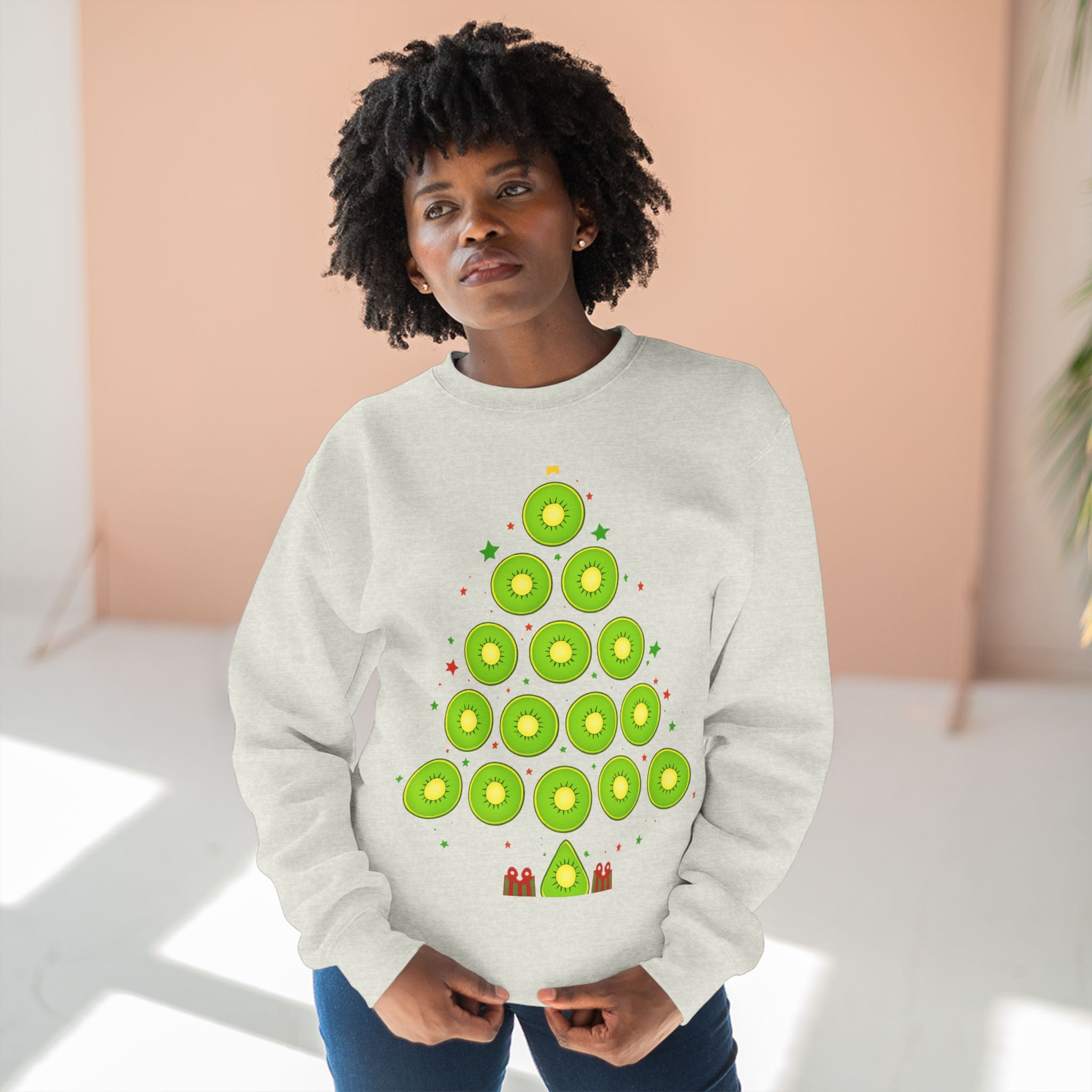 Avocado Christmas Tree Sweatshirt — Festive Holiday Crewneck