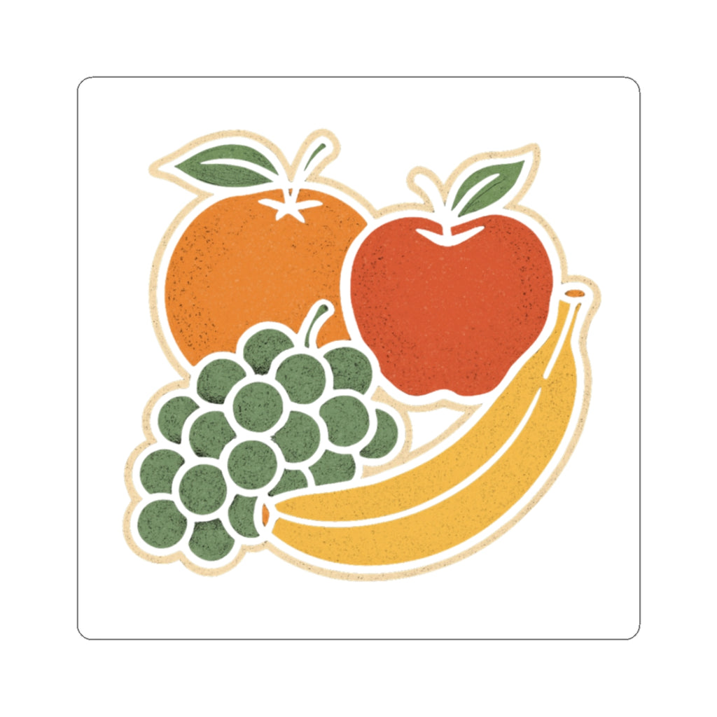Fruit-Themed Kiss-Cut Stickers - Perfect for Scrapbooking, Laptop Decals, Gift Wrap, Journals, and More!