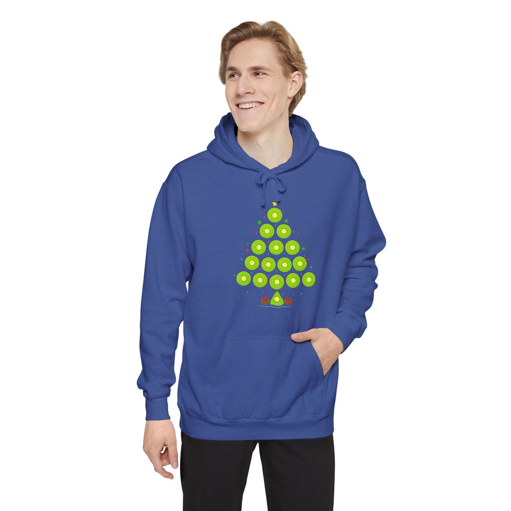 Christmas Ornament Tree Hoodie — Green Bauble Holiday Sweatshirt