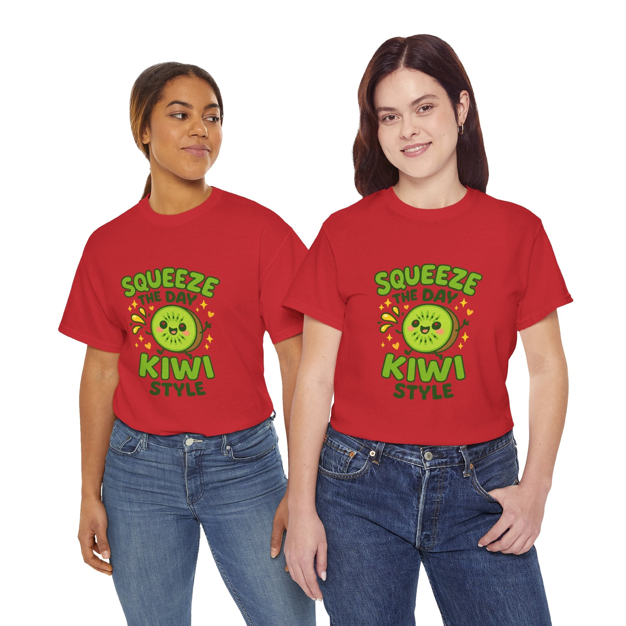 Kiwi Style Graphic Tee, Fun Unisex Cotton Shirt, Cute Fruit T-Shirt, Casual Summer Wear, Gift for Fruit Lovers, Squeeze the Day Tee