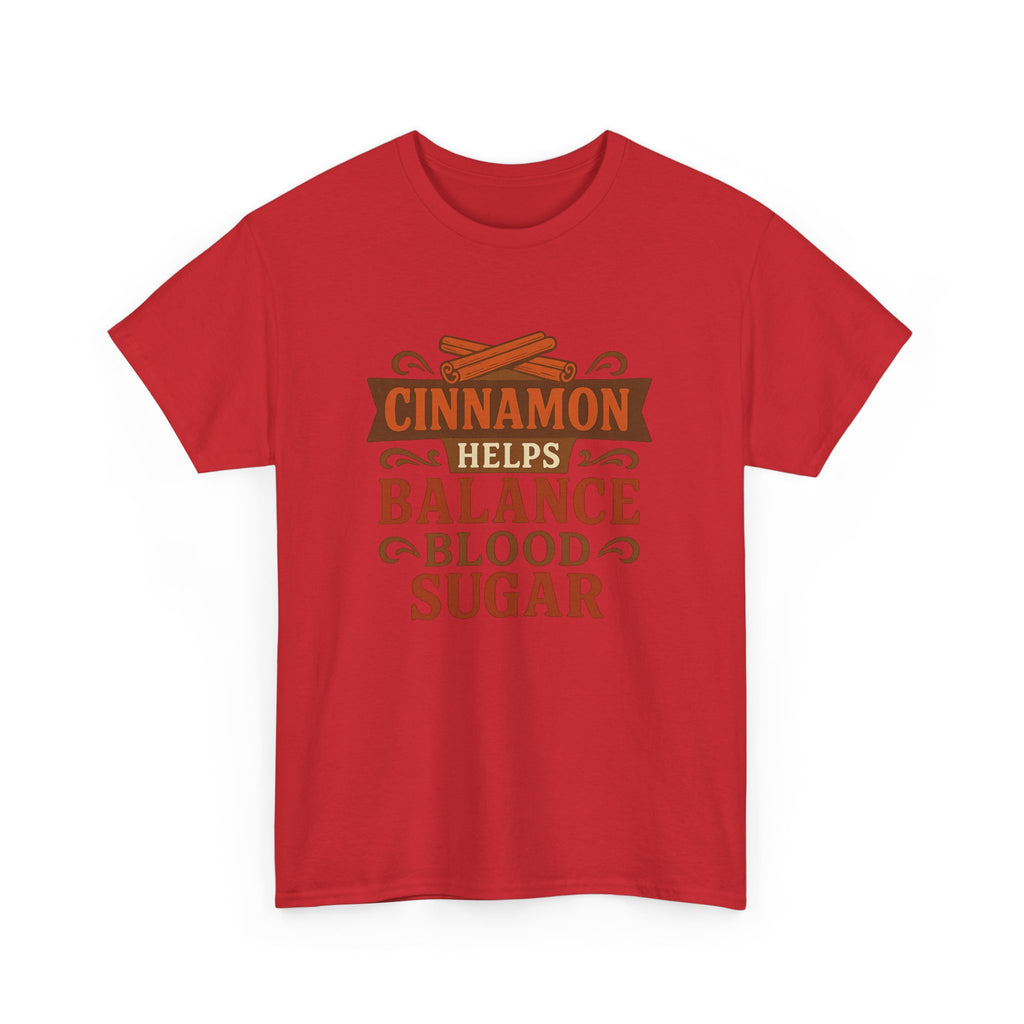 Cinnamon Wellness Tee - Balance Blood Sugar T-Shirt, Health Gift, Unisex Cotton Shirt, Herbal Remedies Apparel, Gift for Health Enthusiasts
