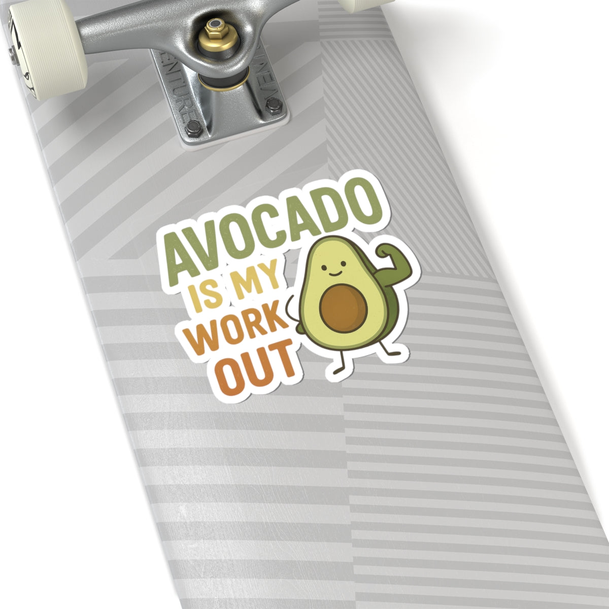 Fun Avocado Kiss-Cut Stickers, Cute Laptop Decals, Exercise Motivation, Avocado Lovers Gift, Kitchen Decor, Gym Stickers