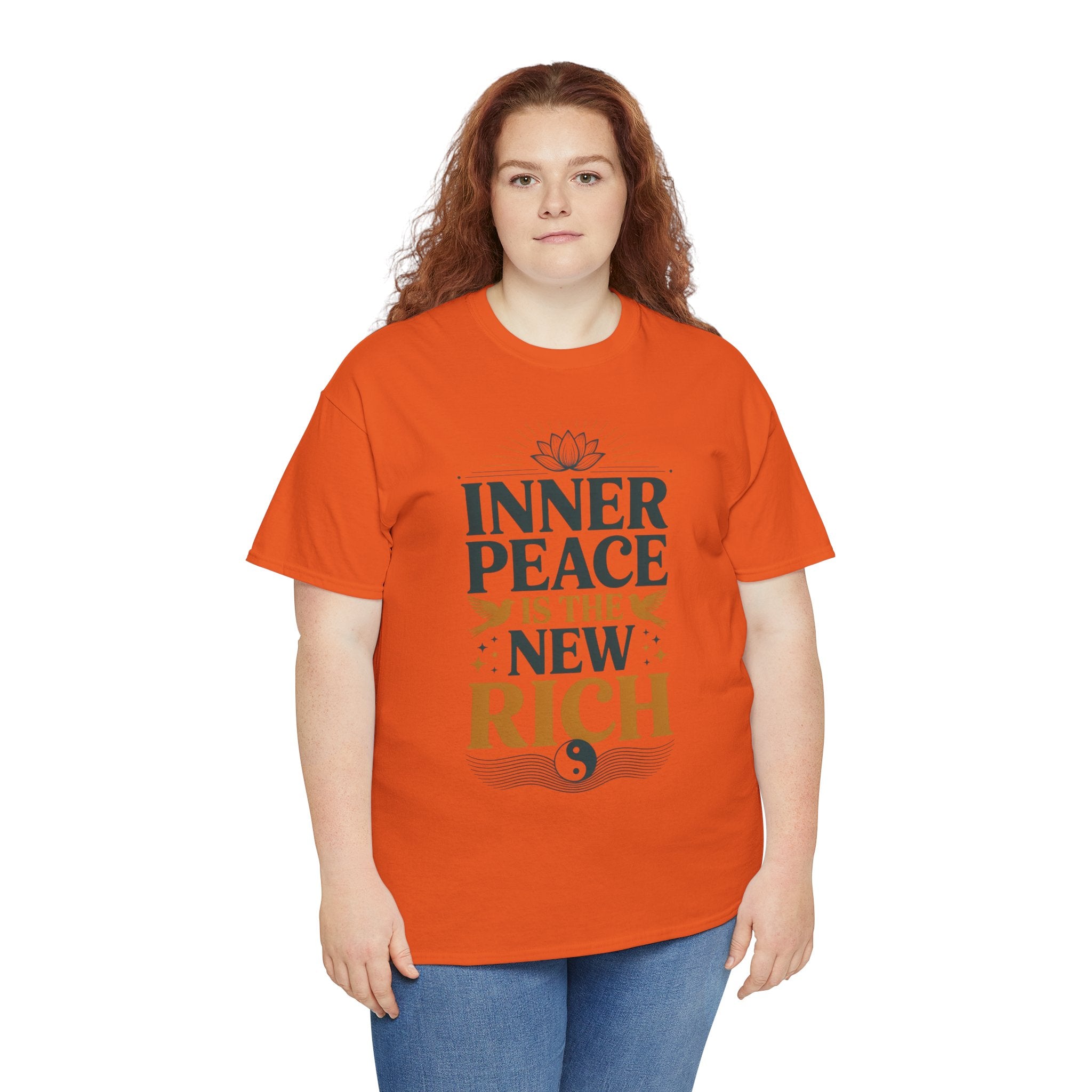 Inner Peace Unisex Heavy Cotton Tee - Mindfulness & Serenity Shirt