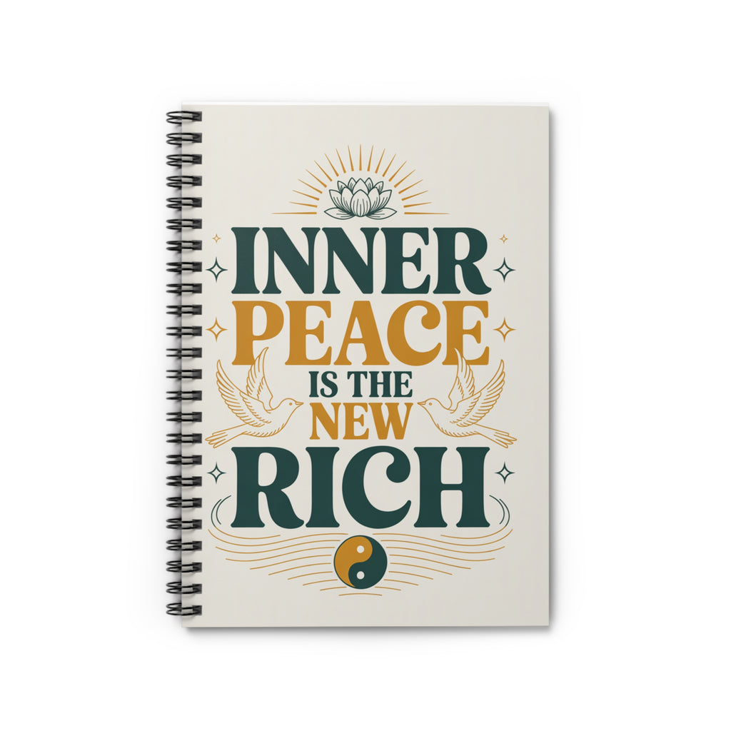 Inner Peace Spiral Notebook - A Mindful Companion for Your Thoughts